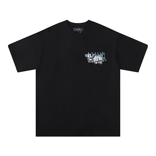 アミリスーパーコピー ハイストリートラウンドネック半袖Tシャツ