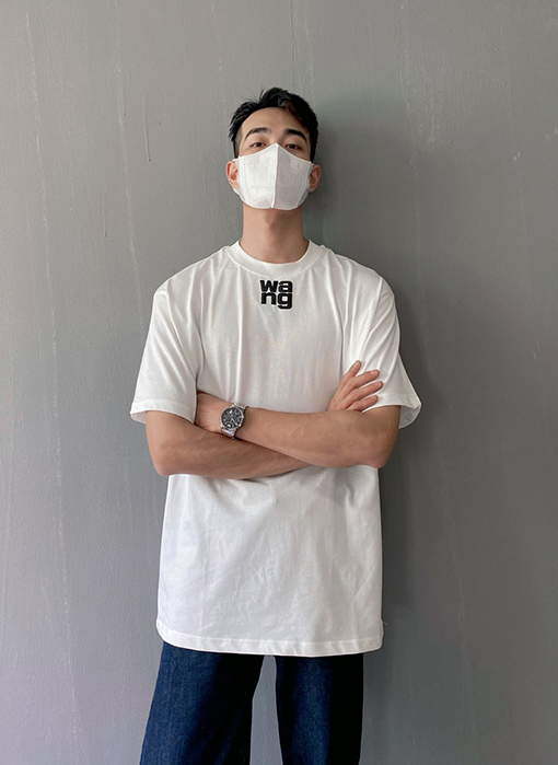 アレキサンダーワンコピー 発泡プリントファッション半袖Tシャツ