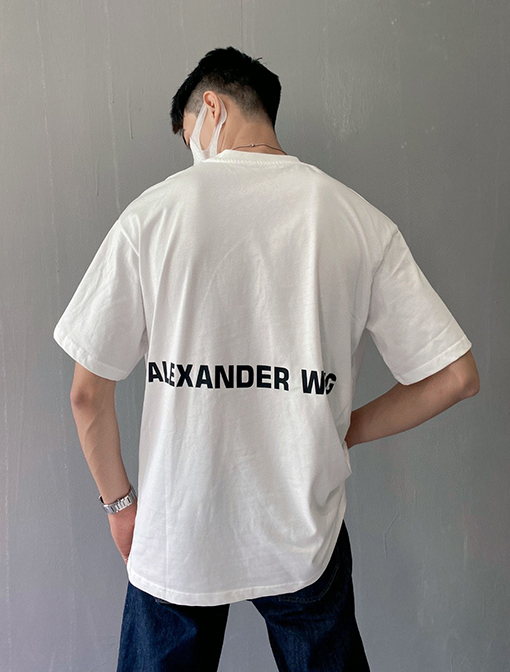 アレキサンダーワンコピー 発泡プリントファッション半袖Tシャツ
