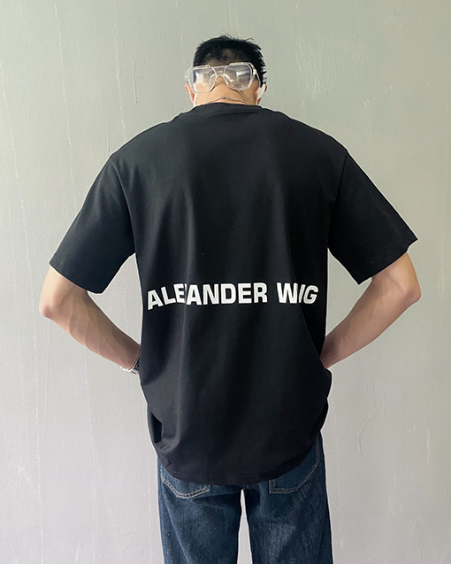 アレキサンダーワンコピー 発泡プリントファッション半袖Tシャツ
