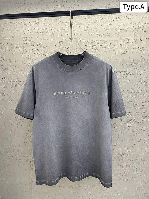 アレキサンダーワンコピー 洗い加工と立体感のあるプリントが特徴 短袖Tシャツ