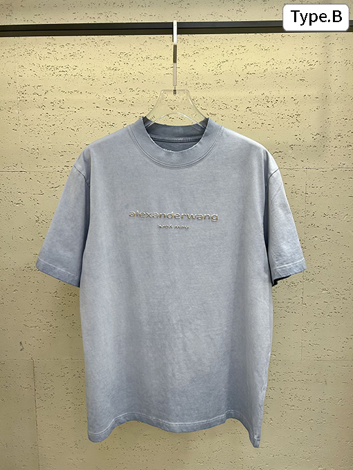 アレキサンダーワンコピー 洗い加工と立体感のあるプリントが特徴 短袖Tシャツ