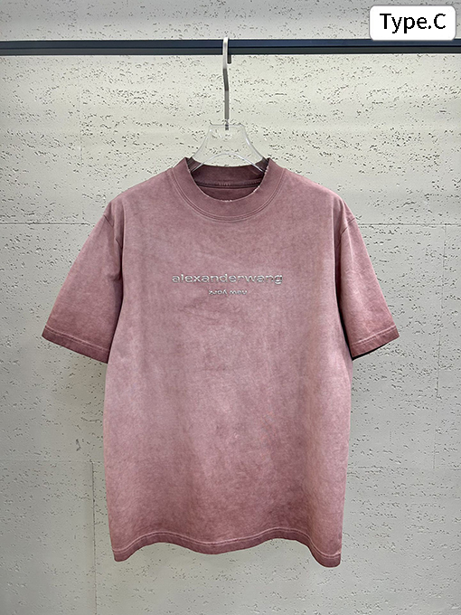 アレキサンダーワンコピー 洗い加工と立体感のあるプリントが特徴 短袖Tシャツ