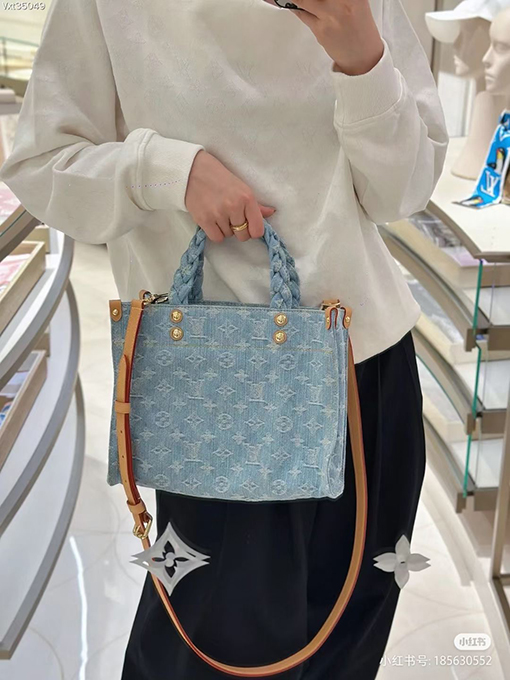 レディース   ルイヴィトントートバック2WAY スモール デニムM24897