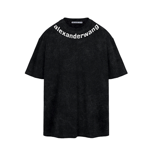 アレキサンダーワンスーパーコピー  プリント柄デザイン染め半袖Tシャツ