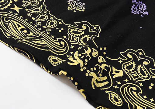 アミリ クラシックアルファベットカシューフラワー半袖Tシャツ