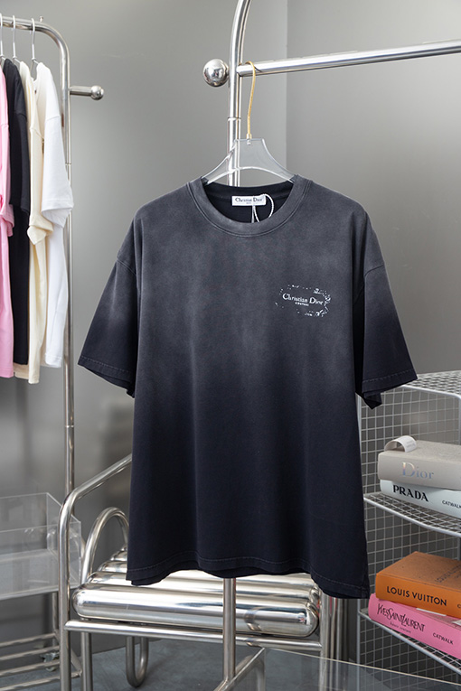 ディオール クラシックロゴ落書き手描き半袖Tシャツ