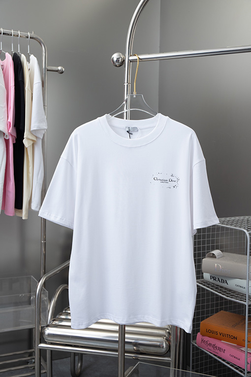 ディオール クラシックロゴ落書き手描き半袖Tシャツ