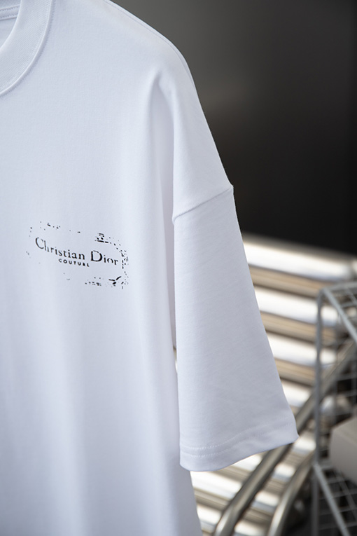 ディオール クラシックロゴ落書き手描き半袖Tシャツ