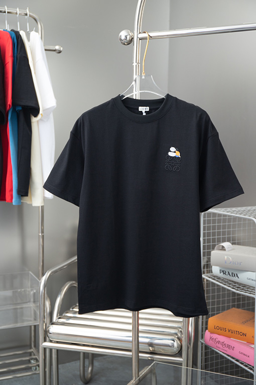 ロエベ 胸の刺繍ロゴパンダ半袖Tシャツ