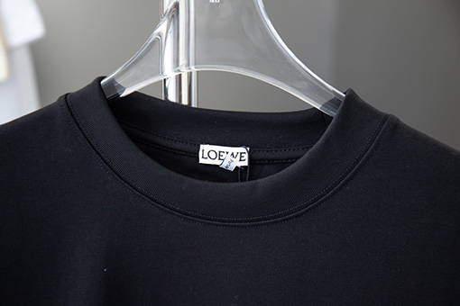 ロエベスーパーコピー 胸の刺繍ロゴフェニックス鳥半袖Tシャツ
