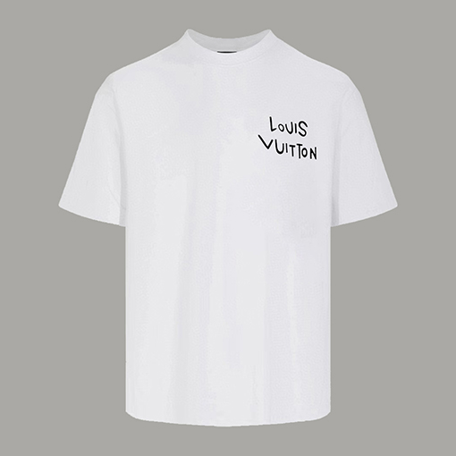 ルイヴィトン プリントラウンドネック半袖Tシャツ