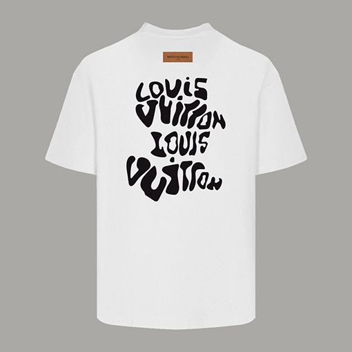 ルイヴィトン プリントラウンドネック半袖Tシャツ