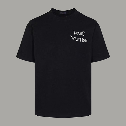 ルイヴィトン プリントラウンドネック半袖Tシャツ