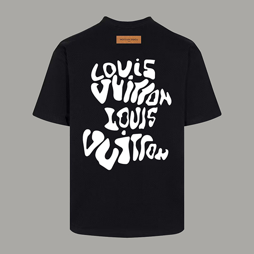 ルイヴィトン プリントラウンドネック半袖Tシャツ
