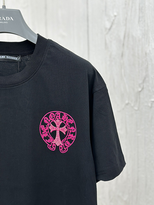 クロムハーツ プリントホットドリル半袖Tシャツ