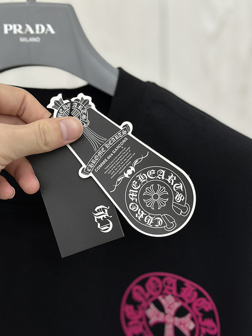 クロムハーツ プリントホットドリル半袖Tシャツ