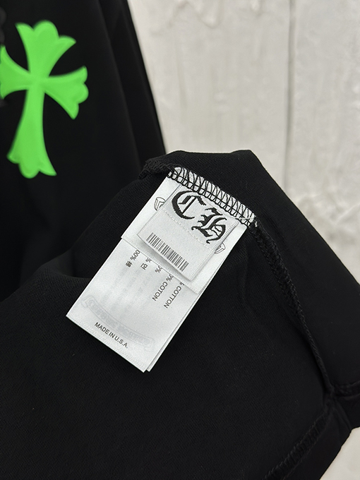クロムハーツ ファッションカラー反射クロスプリント発泡半袖Tシャツ