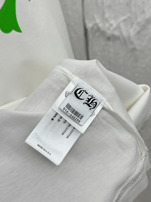 クロムハーツ  ファッションカラー反射クロスプリント発泡半袖Tシャツ
