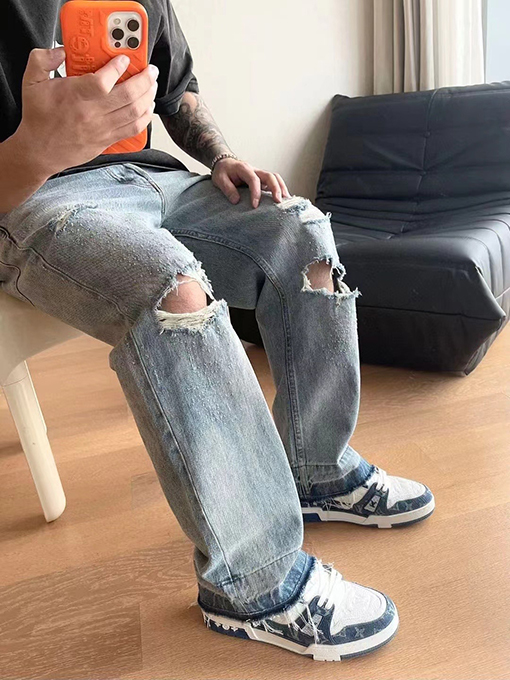 セリーヌ  ダメージ フェード デニムパンツ