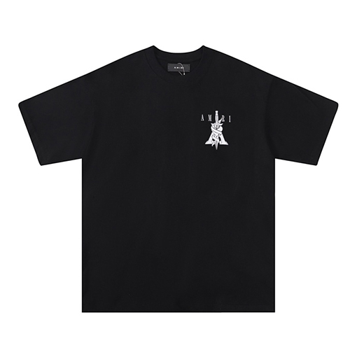 アミリコピー 新作 ロゴプリント ラウンドネックTシャツ
