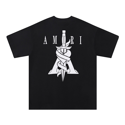 アミリコピー 新作 ロゴプリント ラウンドネックTシャツ