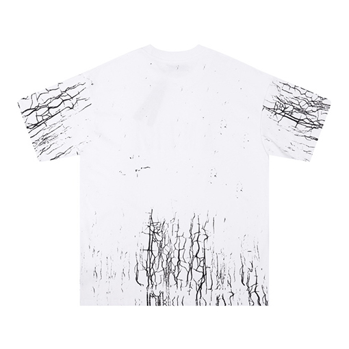 アミリコピー ルーズクラシッククラックアルファベット半袖Tシャツ