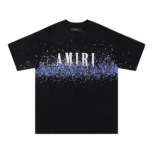 アミリ スタイリッシュな新しいロゴのラウンドネックTシャツ