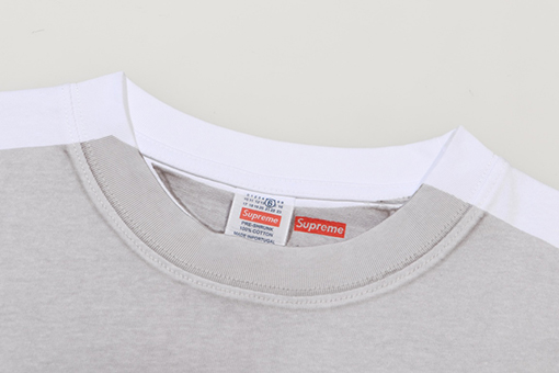 Supreme X Martin Margiela スーパーコピー 偽の2ピースブロックロゴ半袖Tシャツ