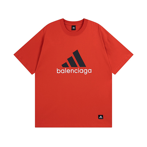 Balenciaga X Adidas クラシックロゴプリント半袖Tシャツ