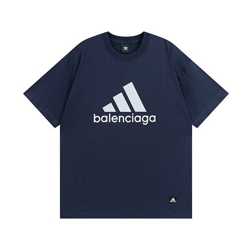 Balenciaga X Adidas クラシックロゴプリント半袖Tシャツ