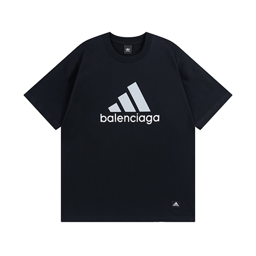 Balenciaga X Adidas クラシックロゴプリント半袖Tシャツ