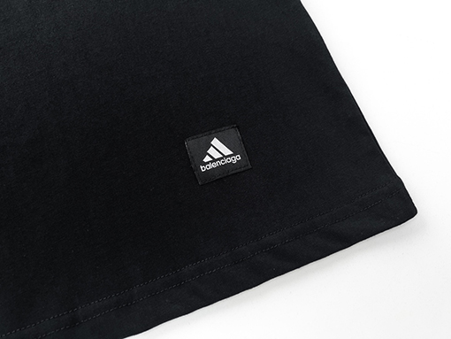 Balenciaga X Adidas クラシックロゴプリント半袖Tシャツ