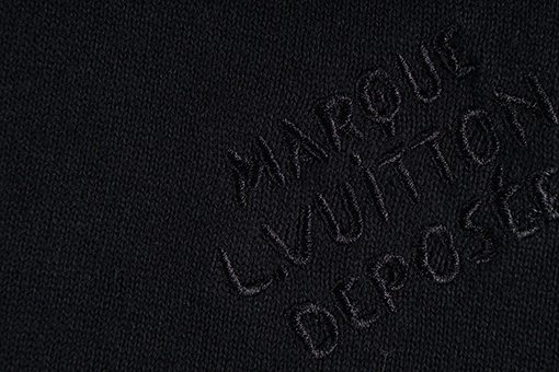 ルイヴィトンコピー 胸の刺繍バブルニット半袖セーター