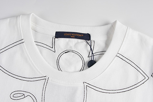 ルイヴィトン 新しい刺繍ファッション半袖Tシャツ