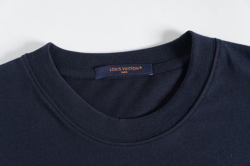 ルイヴィトン 新しいアルファベットロゴ刺繍ファッション半袖Tシャツ