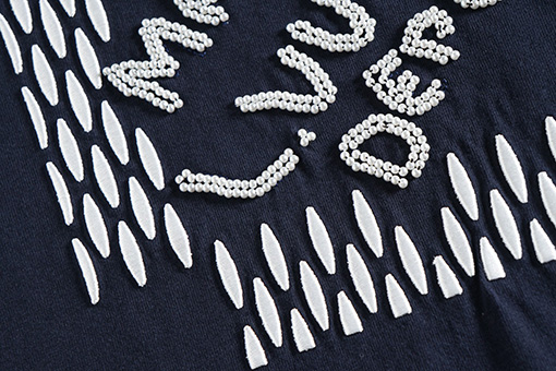 ルイヴィトン 新しいアルファベットロゴ刺繍ファッション半袖Tシャツ