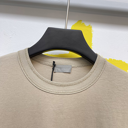 ディオールスーパーコピー ファッションロゴ刺繍ラウンドネック半袖Tシャツ