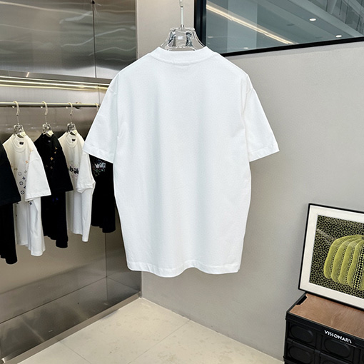 ジバンシイコピー 新しいライトニングロゴアルファベットラウンドネック半袖Tシャツ