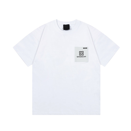 ジバンシイ パッチワークポケットアルファベットエンボス半袖Tシャツ