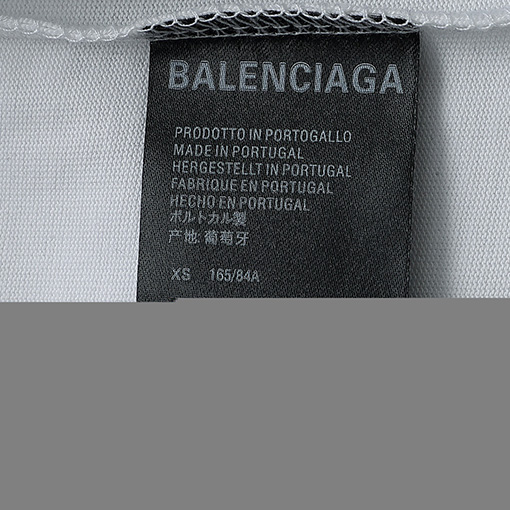 バレンシアガ 新しい大きなフォームプリントラウンドネック半袖Tシャツ