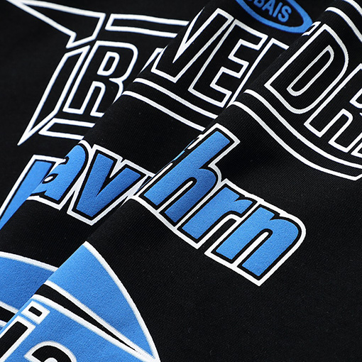 バレンシアガ 新しい大きなフォームプリントラウンドネック半袖Tシャツ