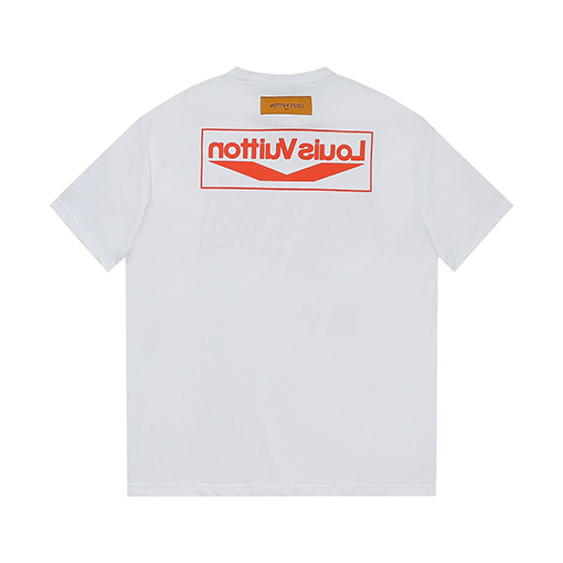 ルイヴィトンコピー ファッション カラフルなアルファベット半袖Tシャツ
