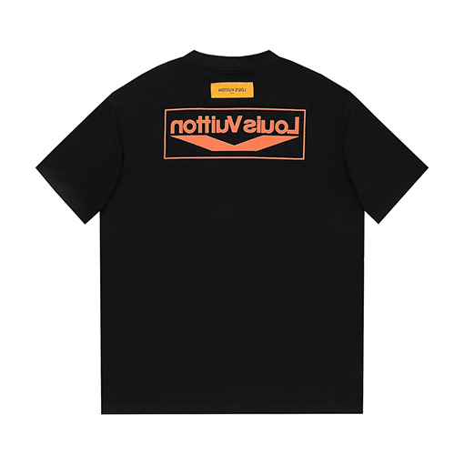 ルイヴィトンコピー ファッション カラフルなアルファベット半袖Tシャツ