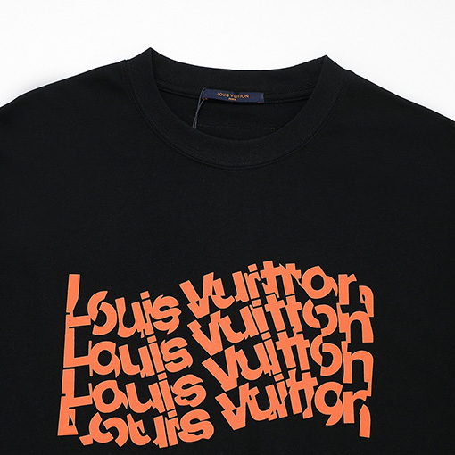 ルイヴィトンコピー ファッション カラフルなアルファベット半袖Tシャツ