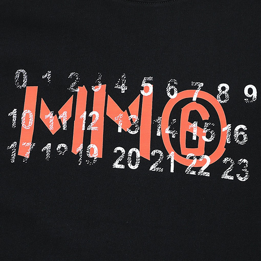 マルタンマルジェラ カード破壊プリントクルーネック半袖Tシャツ