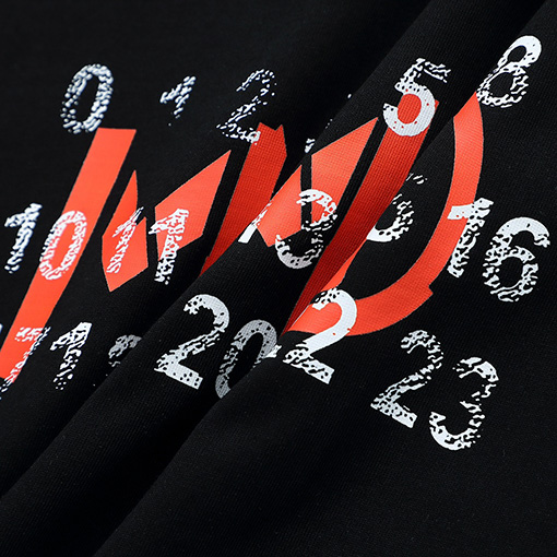 マルタンマルジェラ カード破壊プリントクルーネック半袖Tシャツ