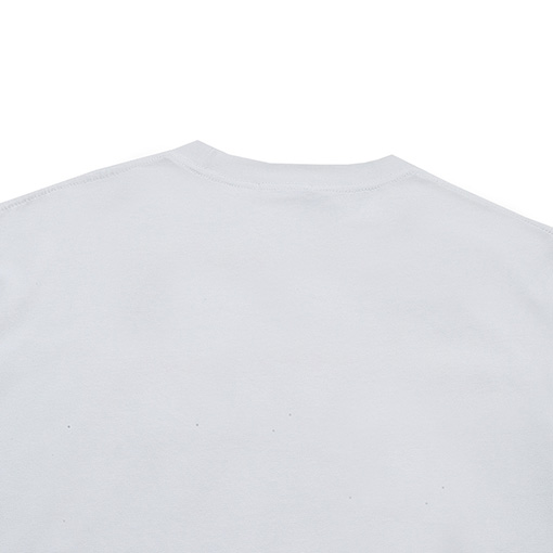 バレンシアガスーパーコピー プリントされた 擦り切れた襟の半袖Tシャツ