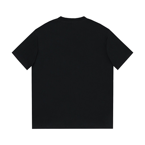 バレンシアガスーパーコピー プリントされた 擦り切れた襟の半袖Tシャツ