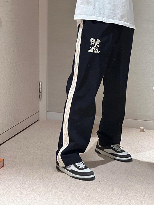 ルイヴィトン   新しい花の刺繍ファッション織りストレートパンツ